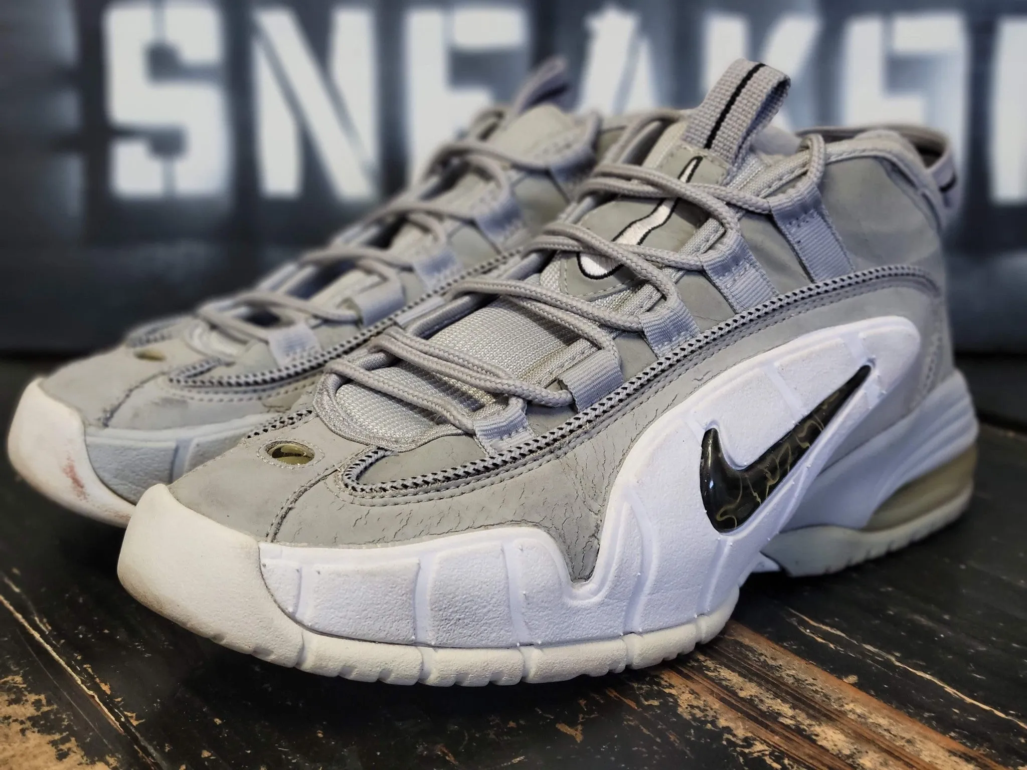 amateur athlete shoes Leg Day 2011 Nike Air Max Penny I Wolf Gray/White Basketball Shoes 311089-003 Men 8