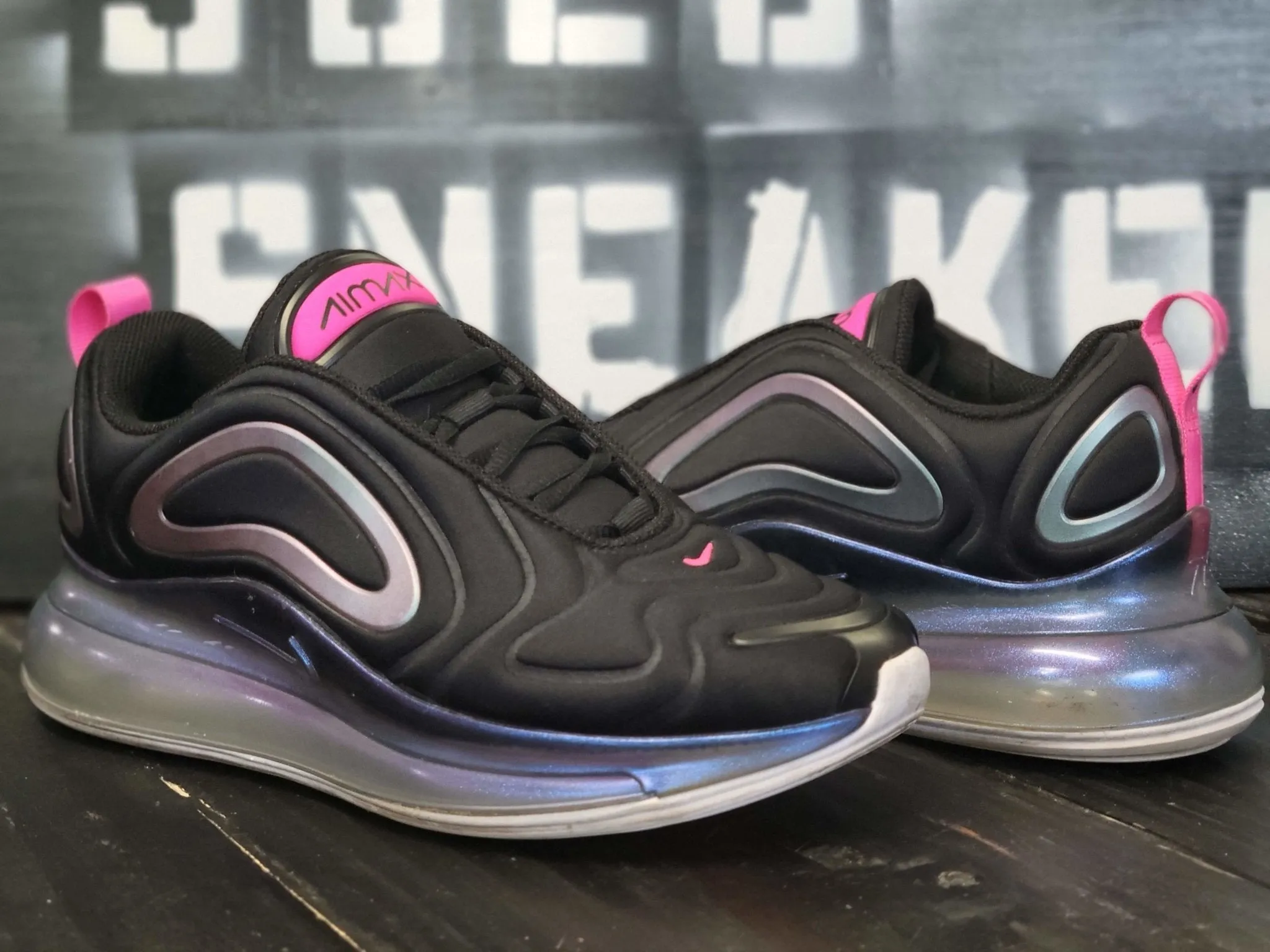proven competition 2019 Nike Air Max 720 Black Running Shoes CD2047-001 Women 7
