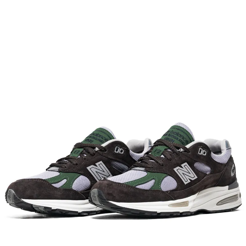 New Balance Made in UK 991v2 - Licorice/Lavender Gray supreme - running