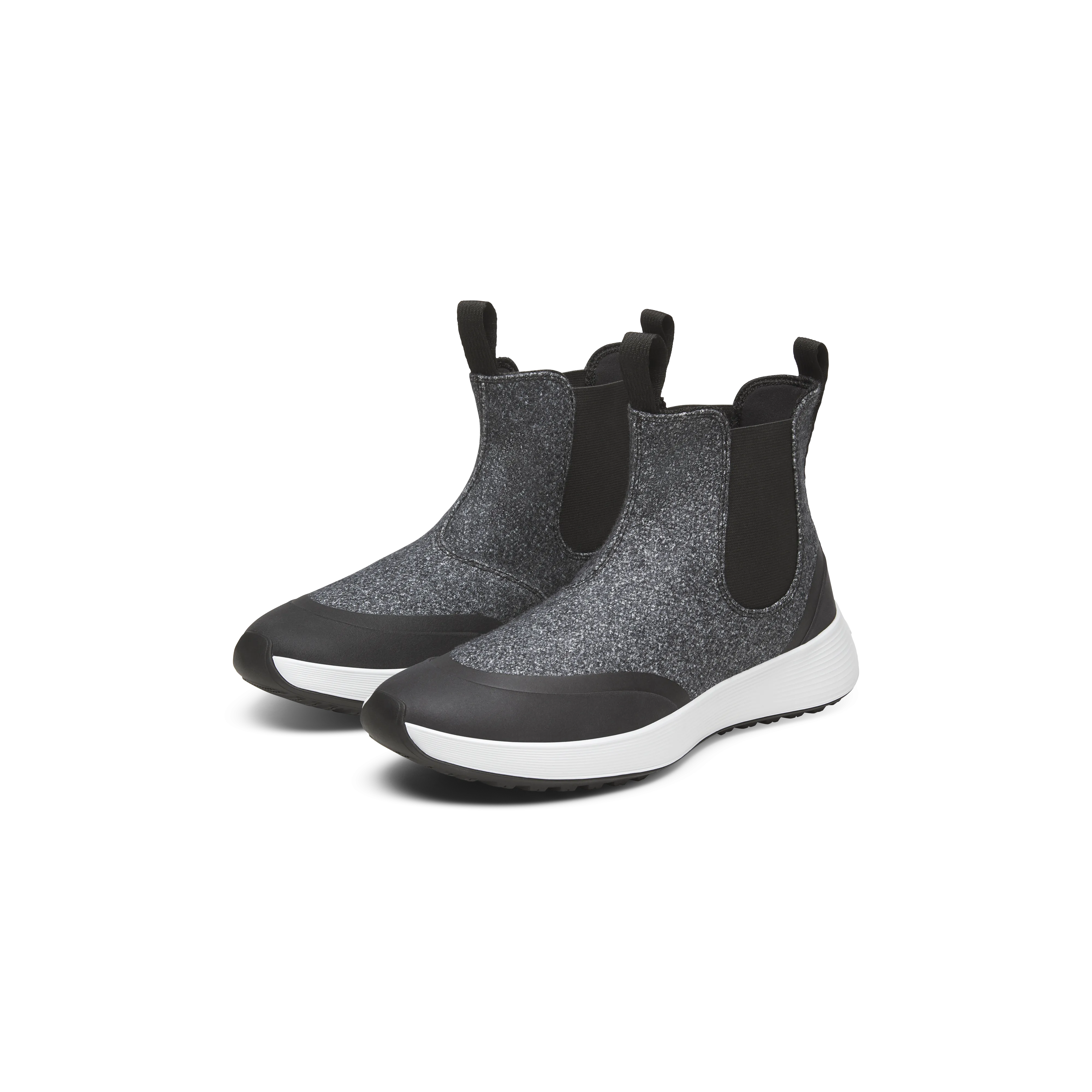 Hyper Breathable Knit Adaptive Fit Women's Wool Runner Chelsea - Natural Grey (Light Grey Sole)