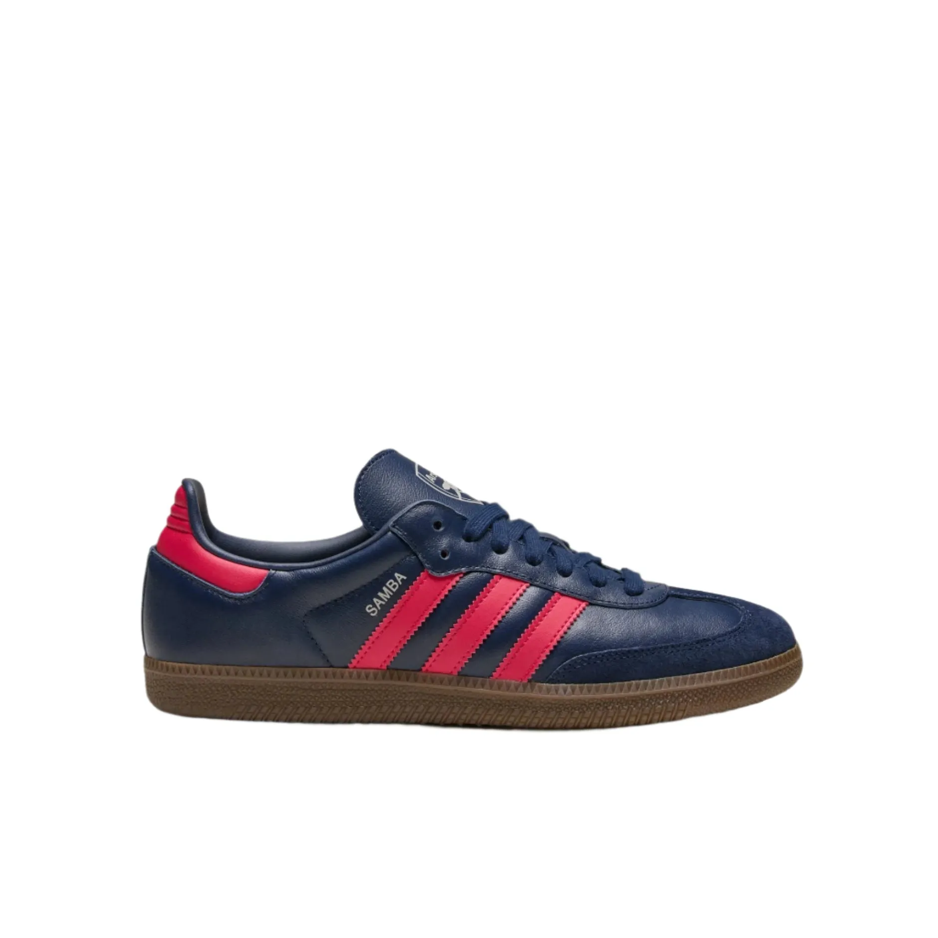salsa - dance - club shoes adidas Arsenal Samba Indoor Soccer Shoes (Indigo/Red/Gum)