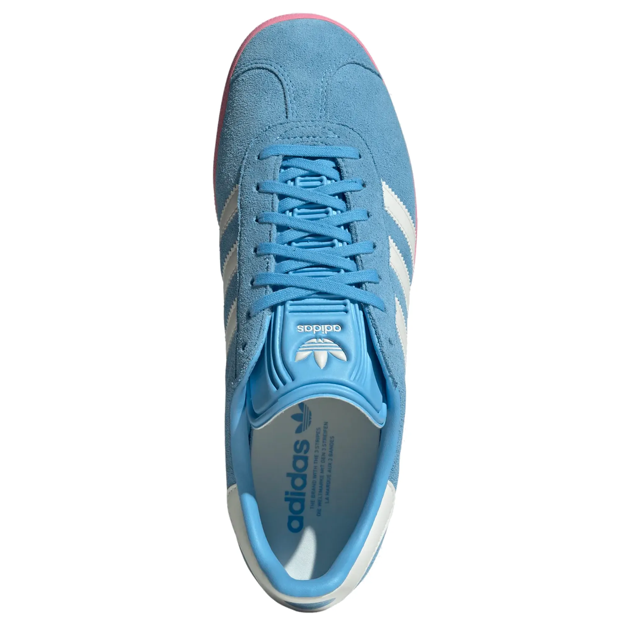 Adidas Inter Miami Gazelle Indoor Soccer Shoes (Sky Blue/Pink) firm - cushioning shoes