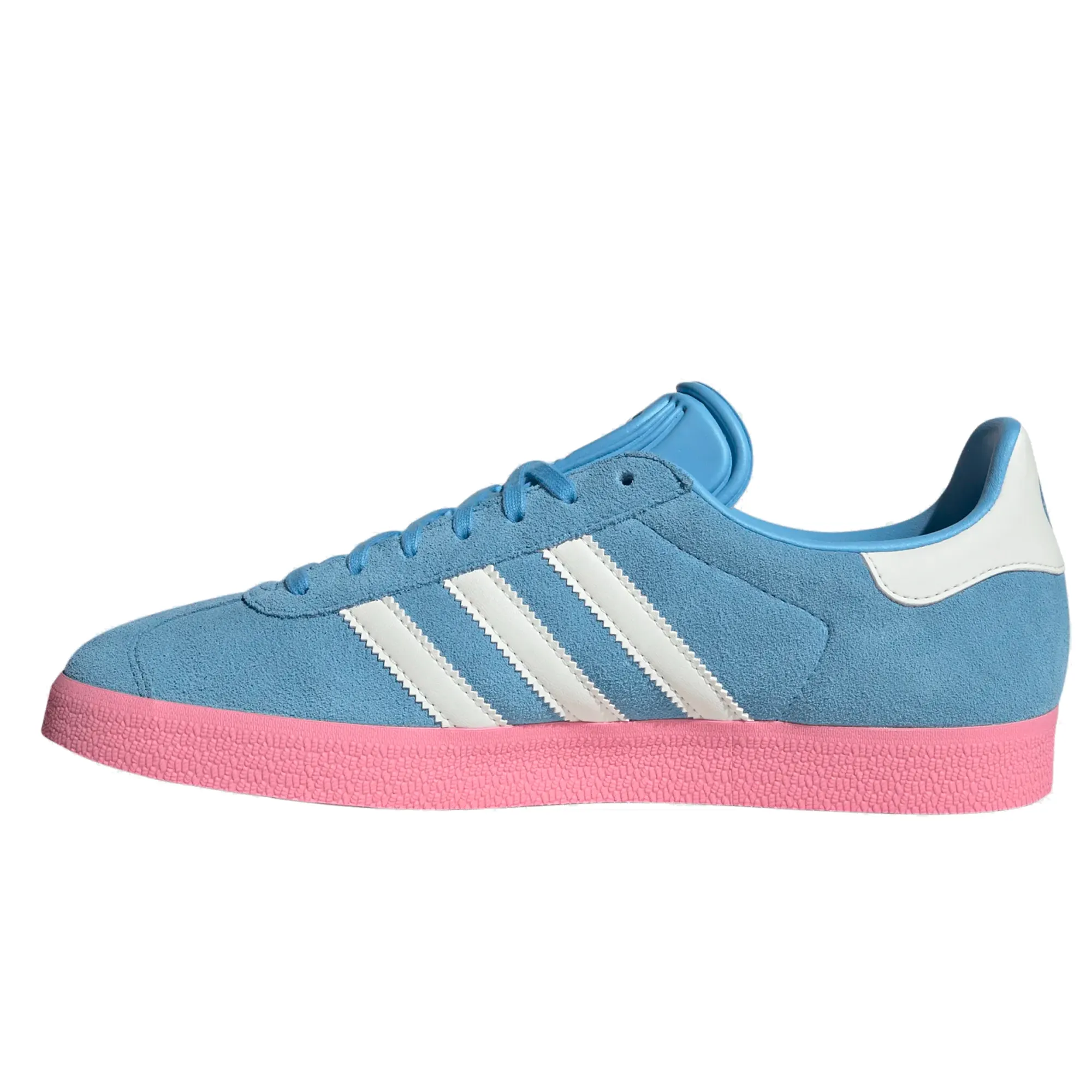 shock - absorbing insole shoes Premium Quality Adidas Inter Miami Gazelle Indoor Soccer Shoes (Sky Blue/Pink)