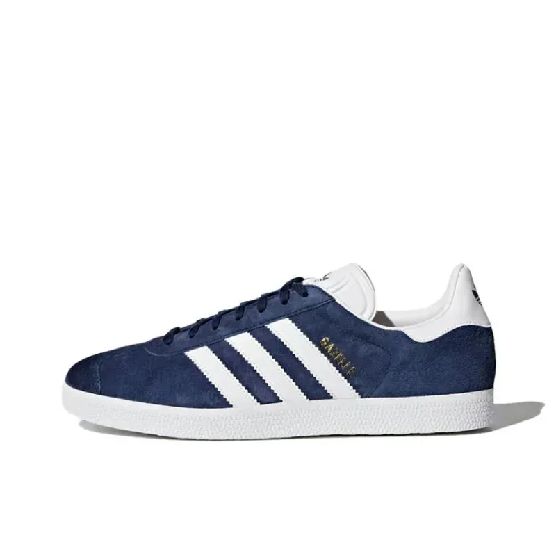 Climb Strong Quick Step Adidas Originals Gazelle Indoor Navy White Classic Comfortable Men Women Skateboarding Shoes Unisex Sneakers