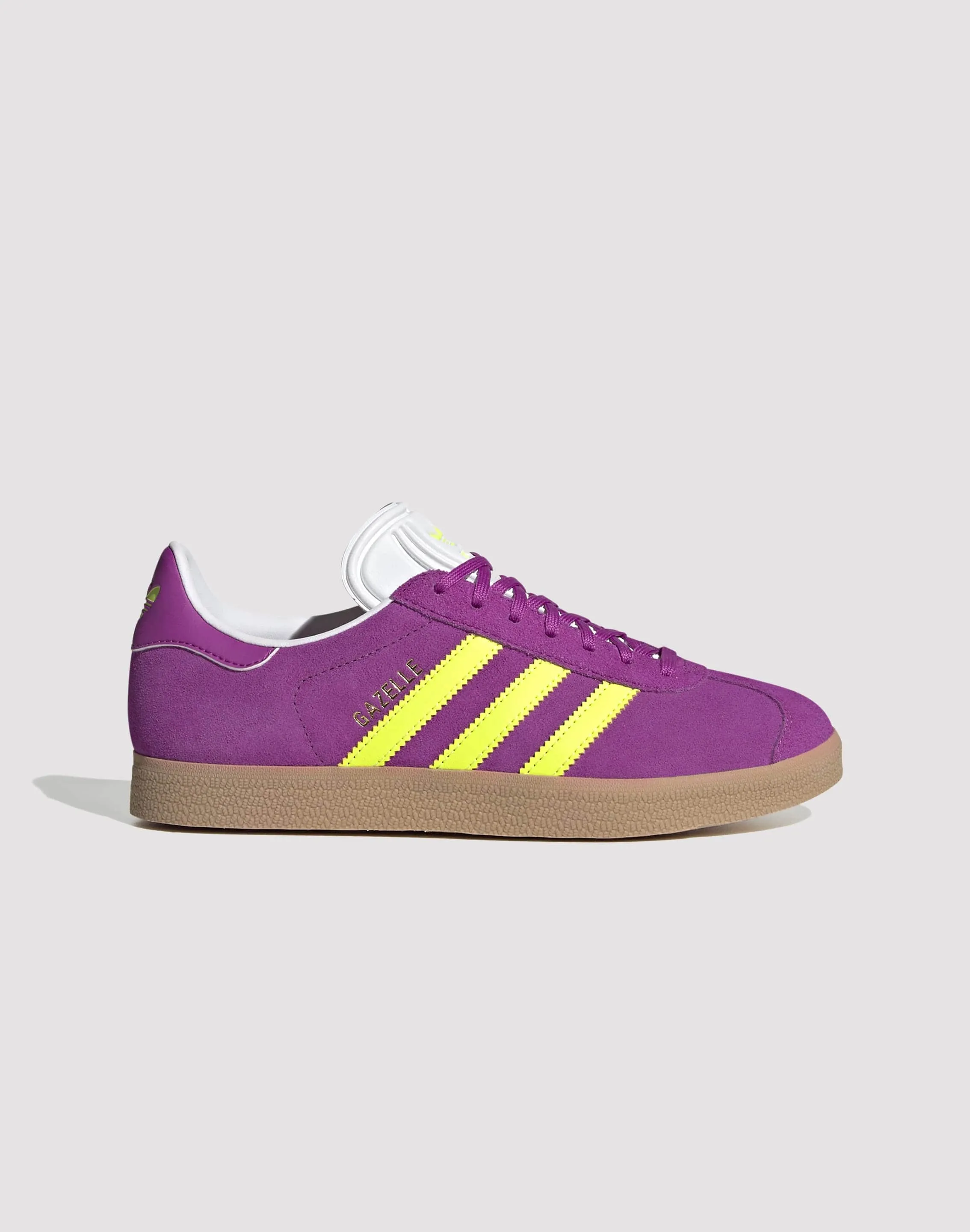 All-Season Wear Adidas Originals Gazelle "Purple Burst/Solar Yellow/Off-White"