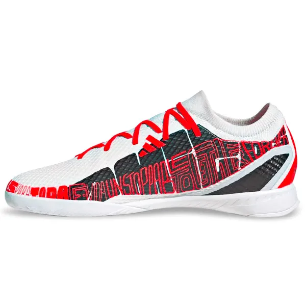 pattern - printed shoes salsa - dance - club shoes adidas X Speedportal Messi.3 Indoor Soccer Shoes (White/Solar Red)