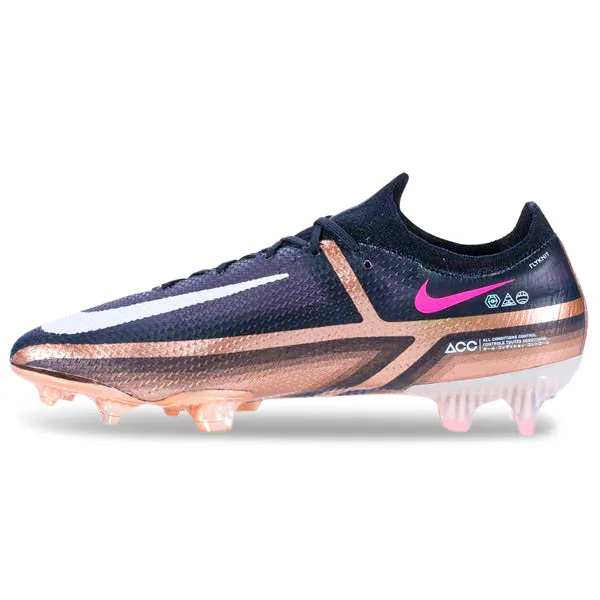 Nike Phantom GT2 Elite Q FG Firm Ground Soccer Cleat (Metallic Copper/Black) golf boots
