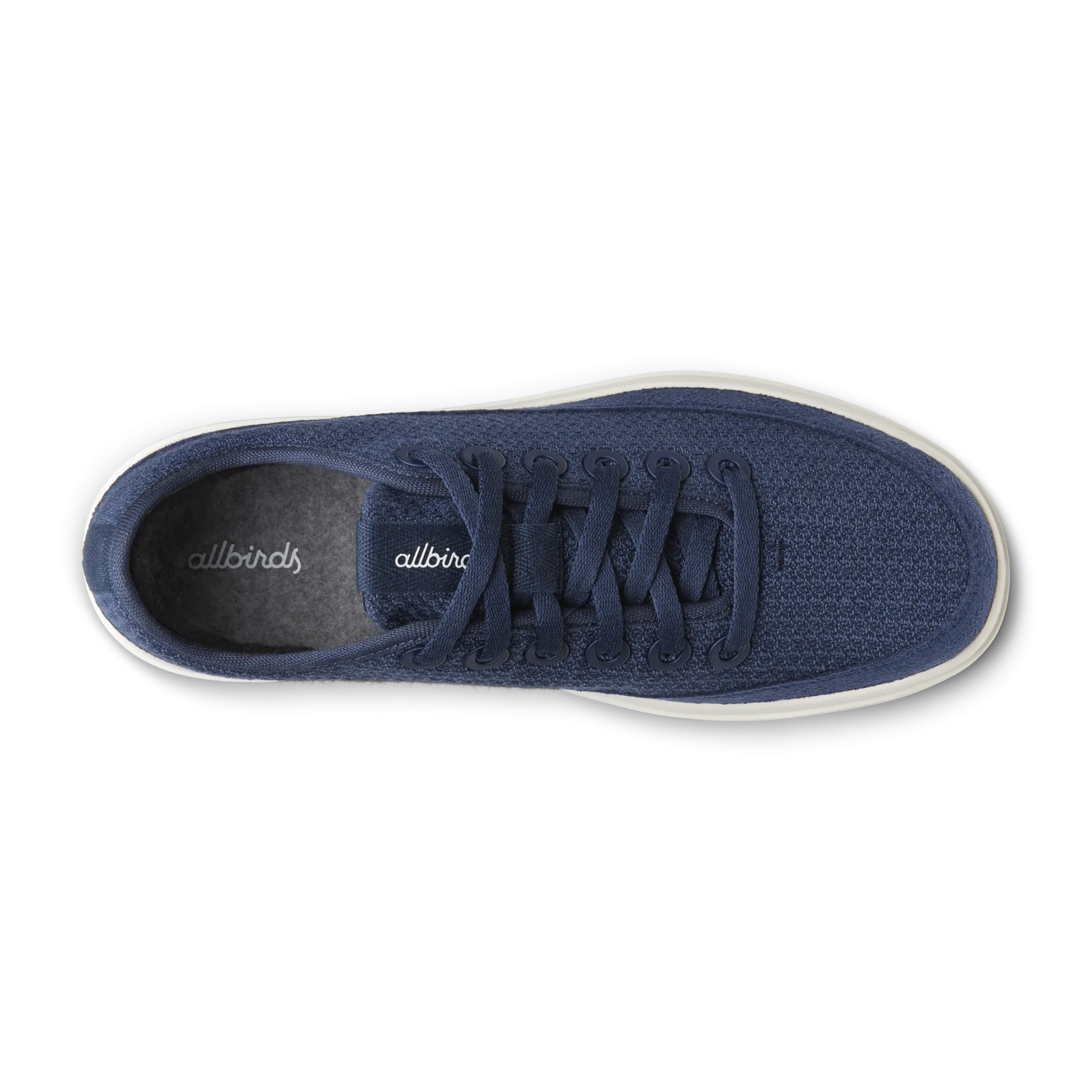 Women's Wool Piper Go - Deep Navy (Natural White Sole) Ventilated Mesh