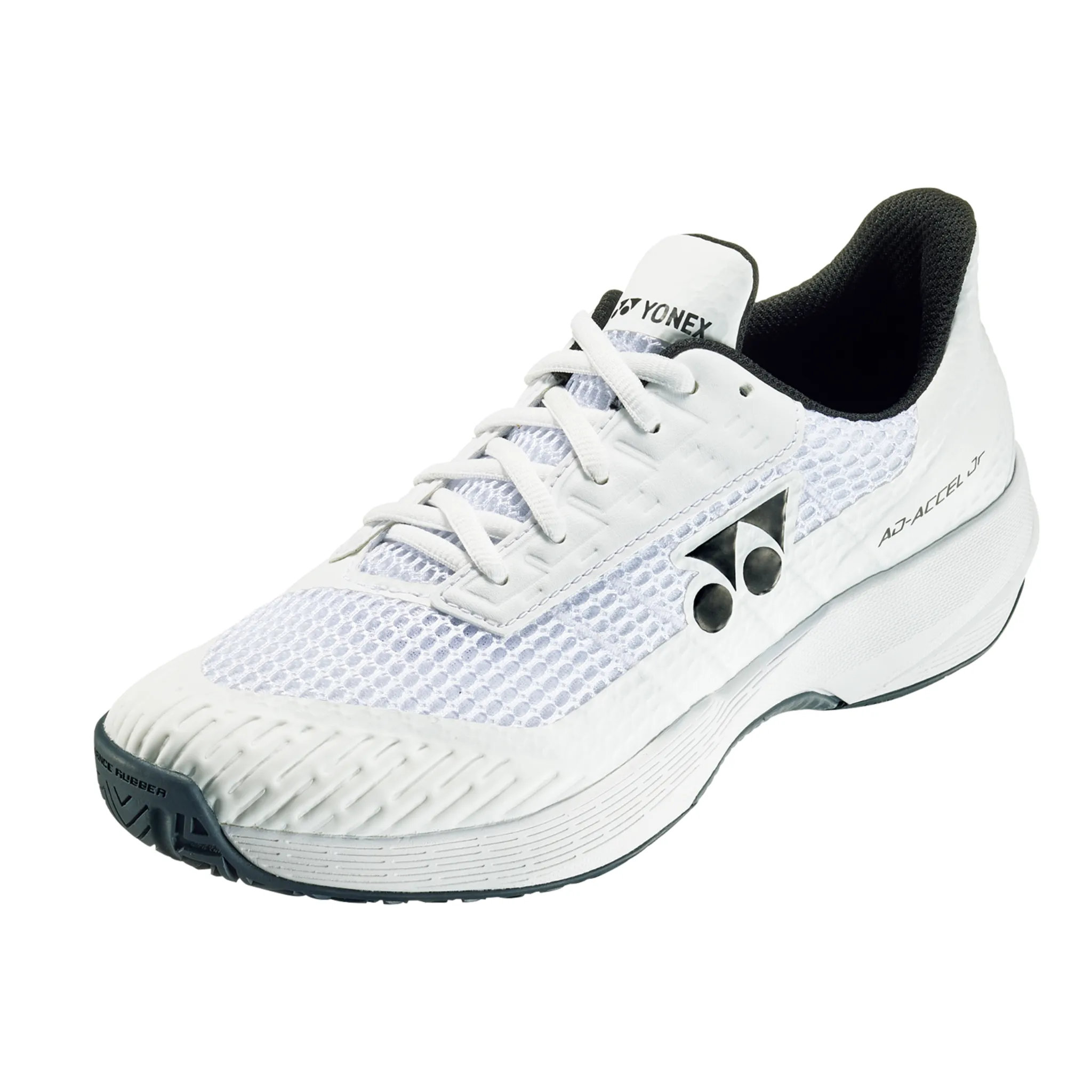 Spin Quick Yonex Power Cushion AD-ACCEL Junior All Court Shoes [White]