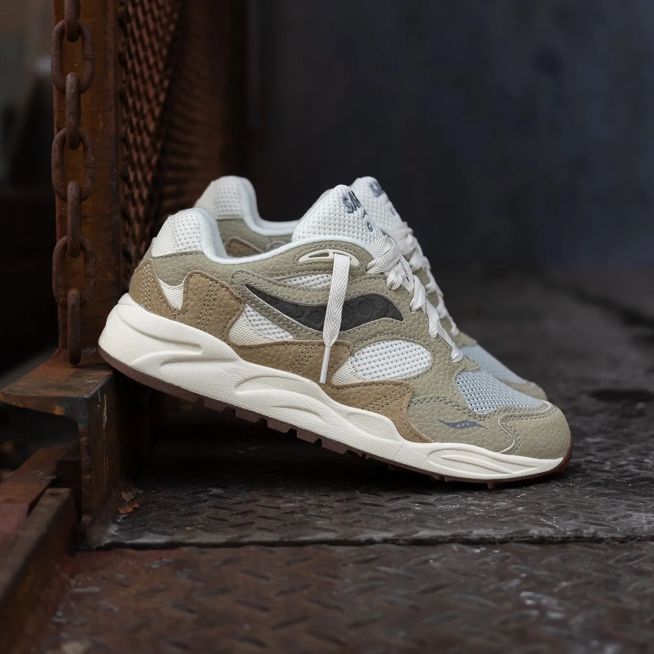 Casual roughest Mens Saucony Grid Shadow 2 (Sand/Sage)