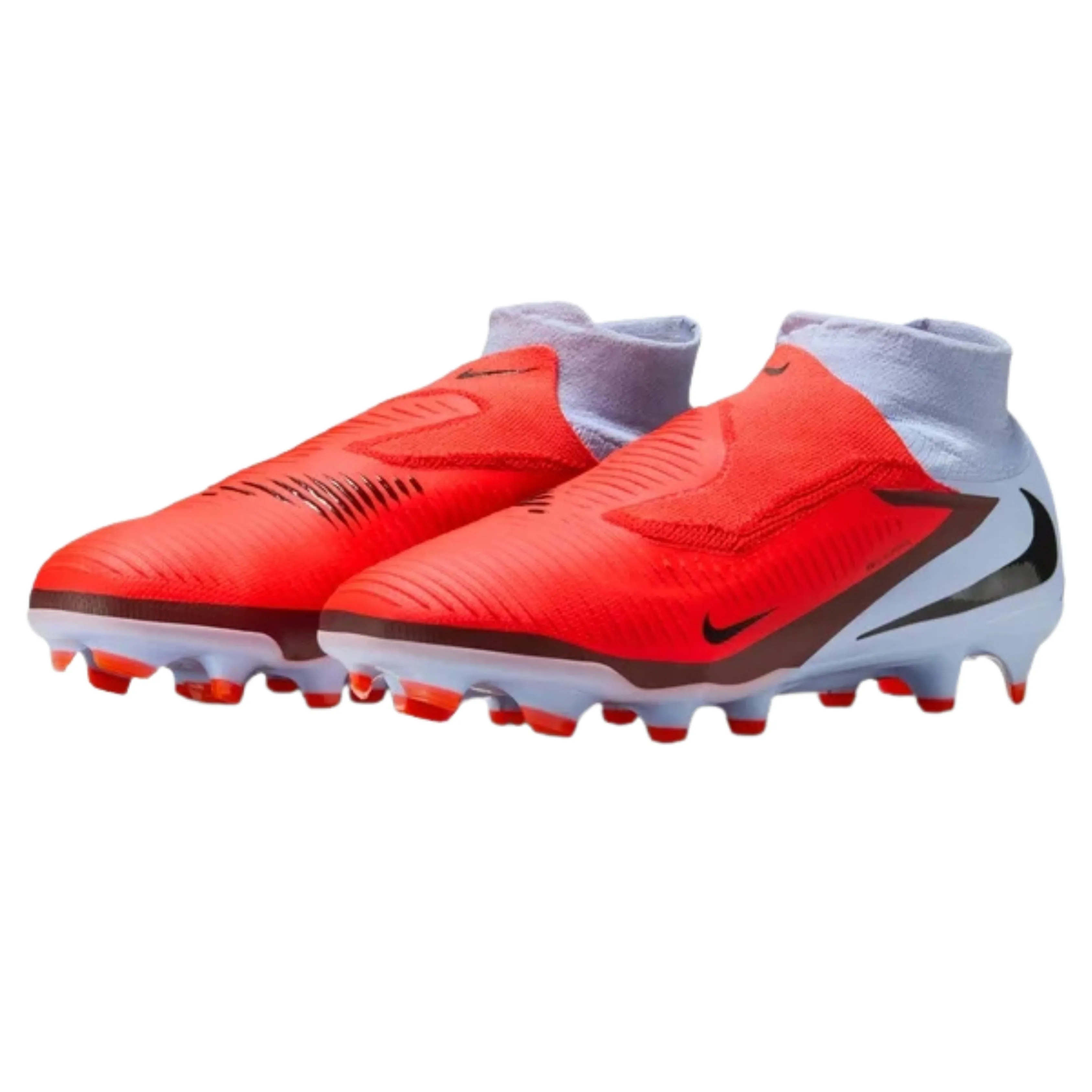 Nike Phantom 6 High Pro Firm Ground Soccer Cleats (Royal Tint/Bright Crimson) Pilates boots