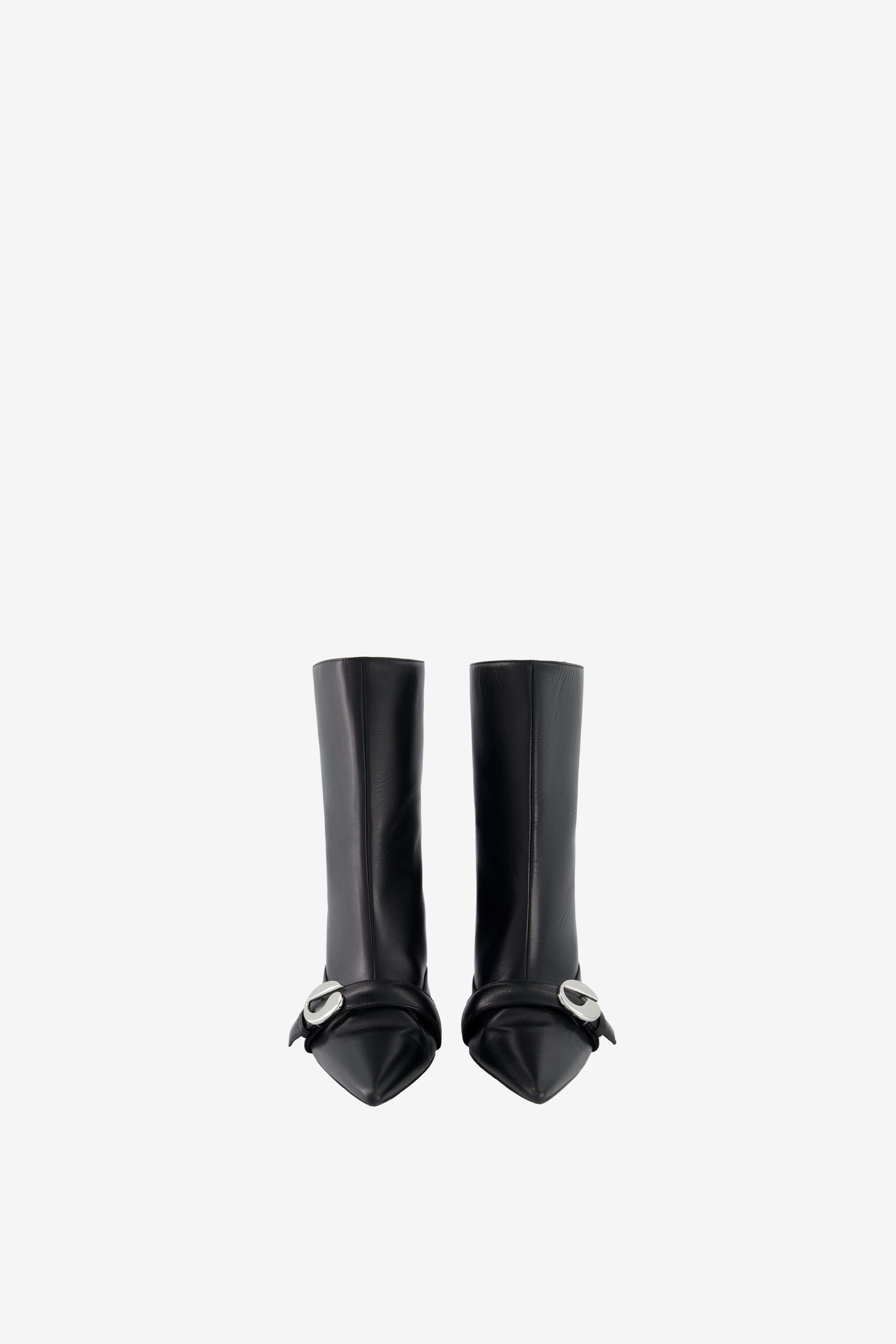 Narrow Fit night walk Ankle Heeled Belt Boots