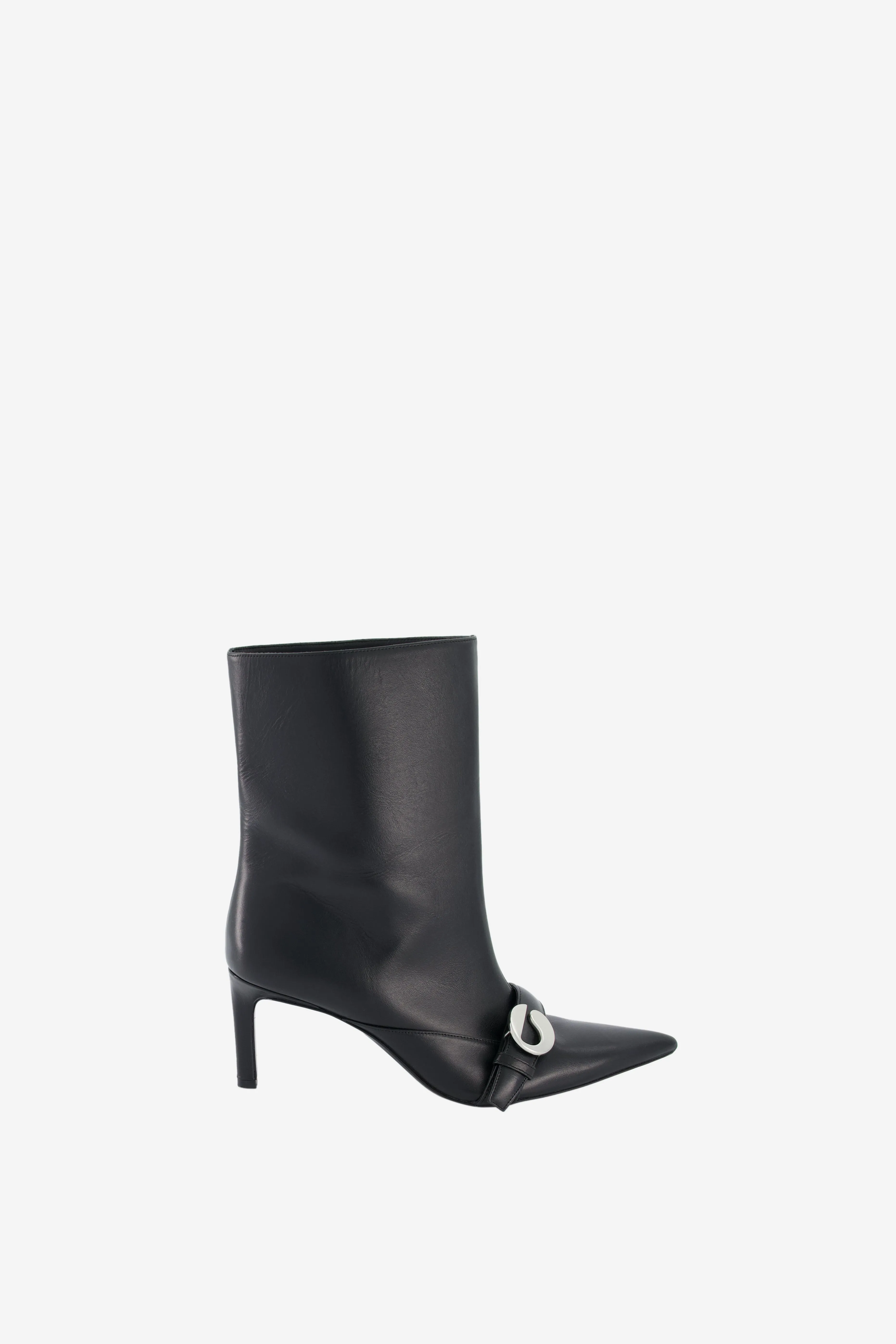 Ankle Heeled Belt Boots Field Power