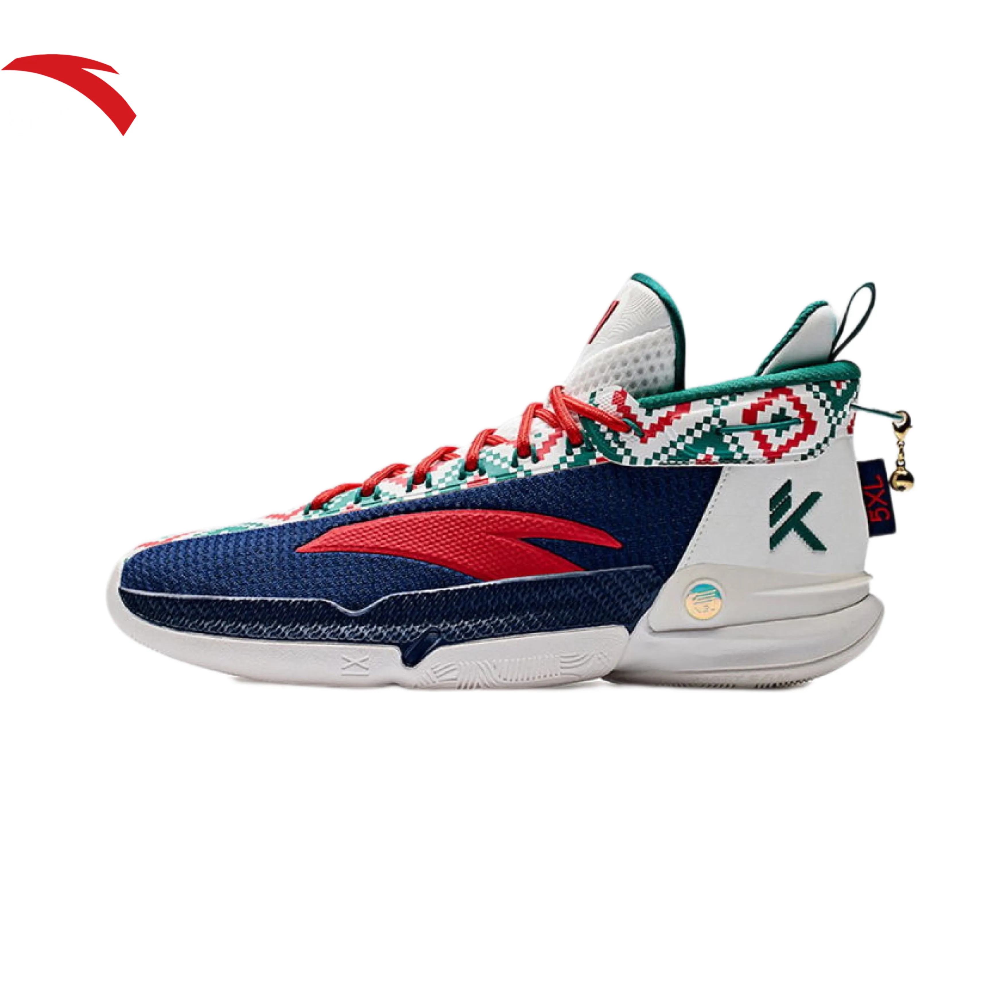 ANTA Klay Thompson KT9 Christmas Basketball Shoes Torsion Control Plate Perforated Toe Box
