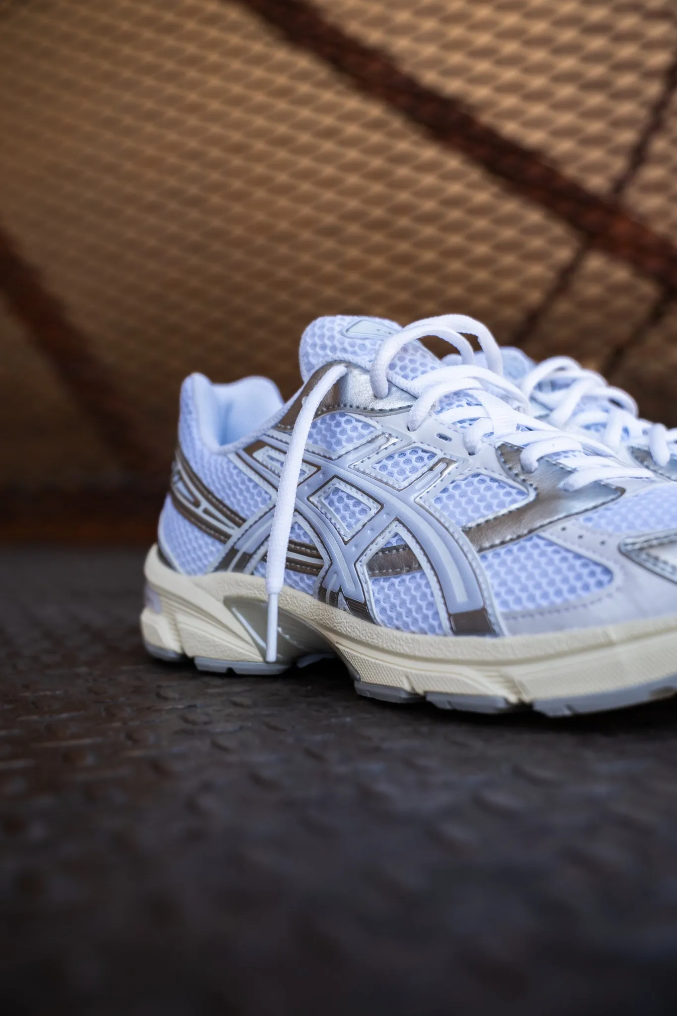 Arch support Mens Asics Gel-1130 (White/Blue Fade)