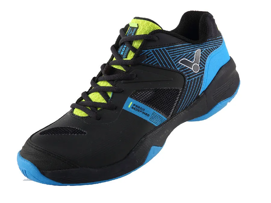 Form Prime Victor P9200II Unisex Badminton Shoes (Black/Blue)