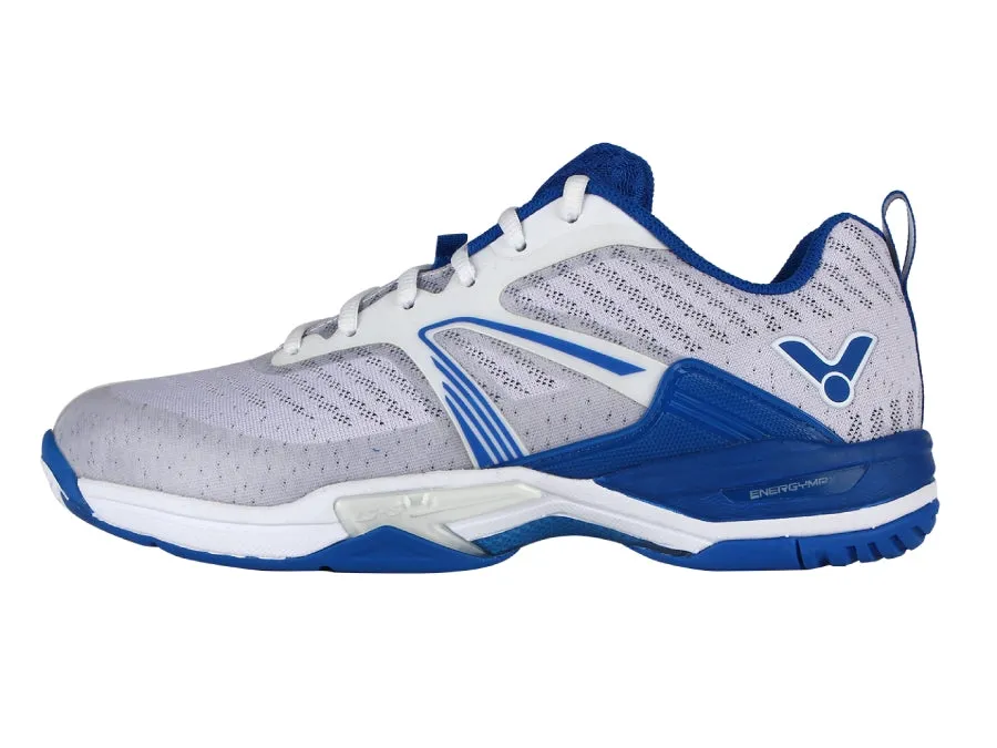 Synthetic velcro Victor A930-AF Court Shoes [White/Blue]