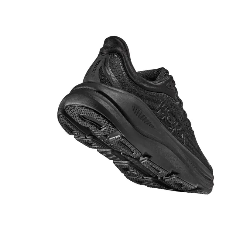 running in a rural area shoes EVA sole HOKA Bondi 9 D Mens Running Shoes