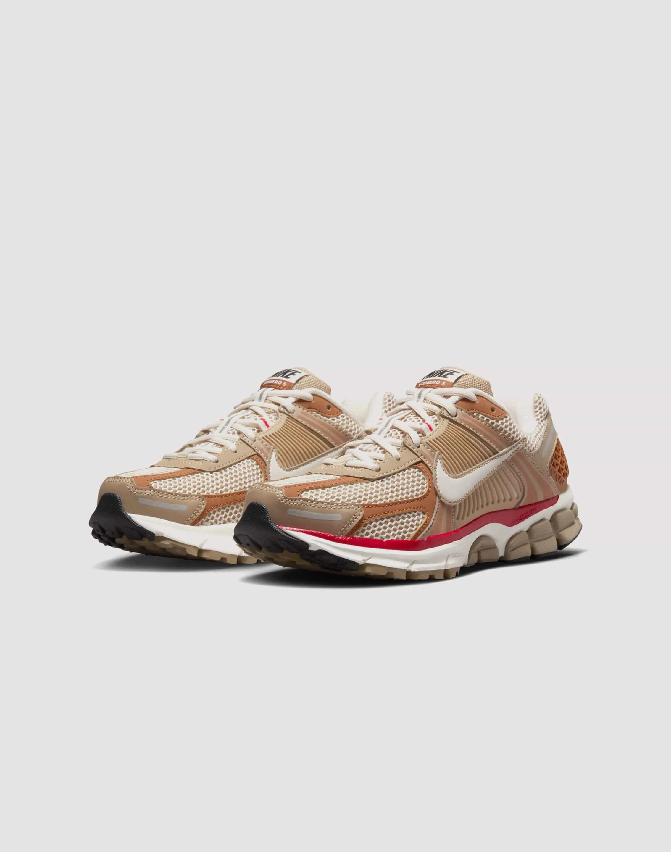 Nike Zoom Vomero 5 "Khaki/Phantom/Fire Red/Sail" Soft Chic