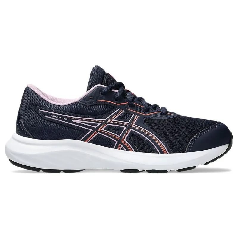 ASICS Contend 9 GS Kids Running Shoes interval - training shoes running in a mud run shoes