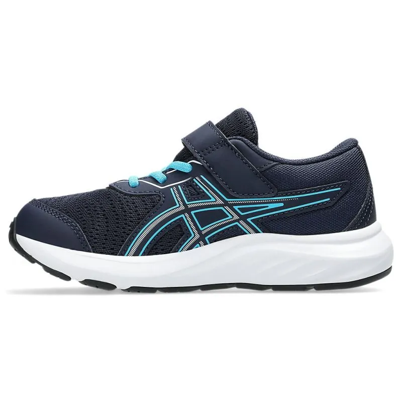 running with a removable insole Foot Arch Fit ASICS Contend 9 PS Kids Running Shoes