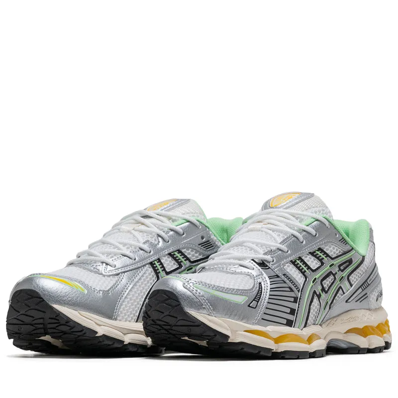 Asics Gel-Kayano 12.1 - White/Menthol nicely colored running shoes for trail races
