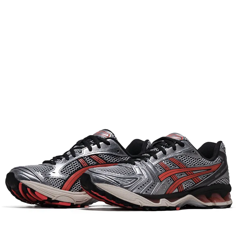 multi - layer sole shoes smooth - surface ready Asics Gel-Kayano 14 - White/Papaya