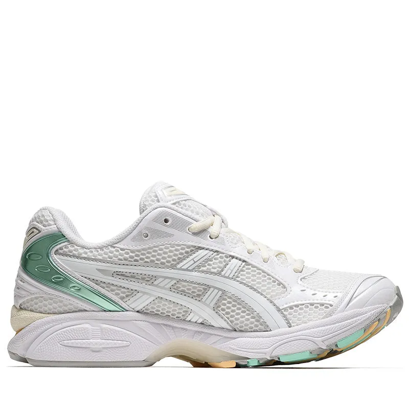 minimalist running running on a grass track shoes Asics Gel-Kayano 14 - White/White