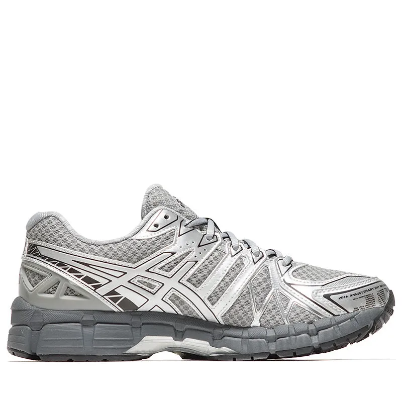 running on a sand track shoes Determination Asics Gel-Kayano 20 - Gravel/Pure Silver