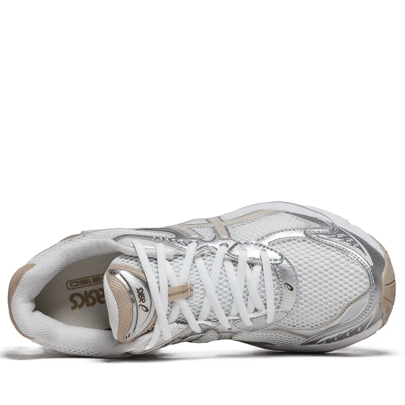 Asics GT-2160 - White/Putty running in a kelp forest area shoes Elastic Lacing