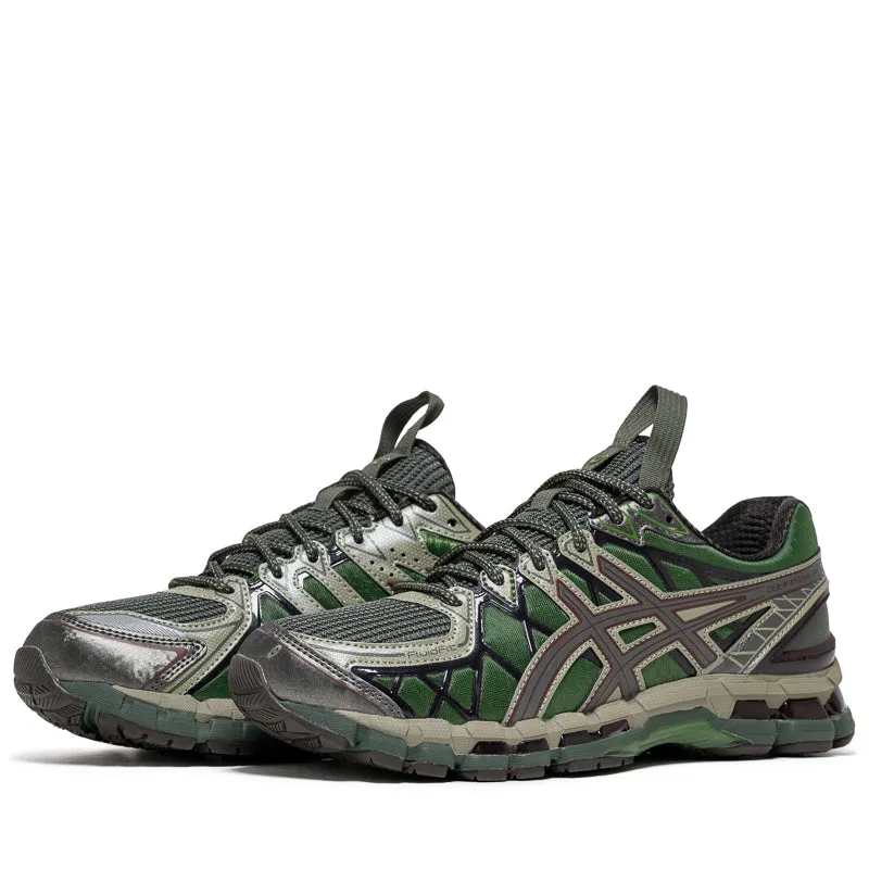 running for a way to stay on track leather materials Asics UB10-S Gel-Kayano 20 - Moss/Gunmetal