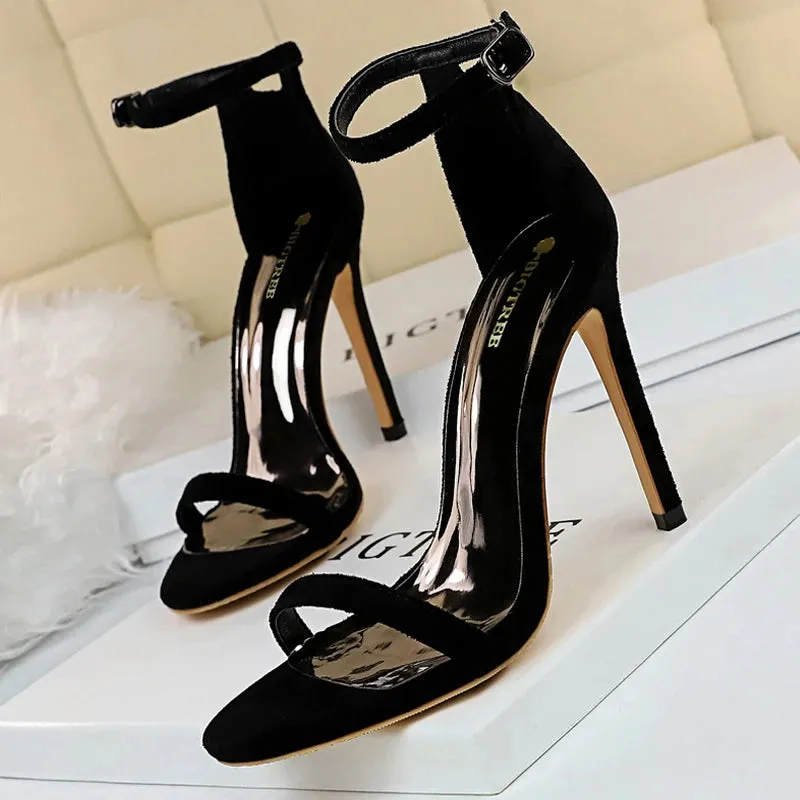 Lightweight durability BIGTREE Shoes Summer Women Sandals Sexy Stiletto Heels Sandals Ladies Shoes High Heels 2025 New Heeled Sandals Lady Sandals