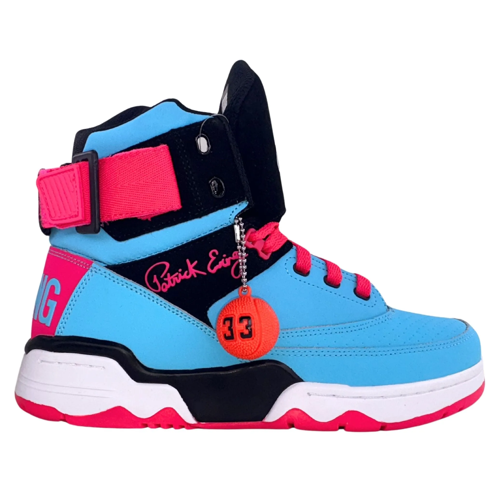 Skin Soft Comfortable Insole Patrick Ewing Athletics Men's 1BM02381-408 33 HI Bluefish Black Pink Basketball Shoes