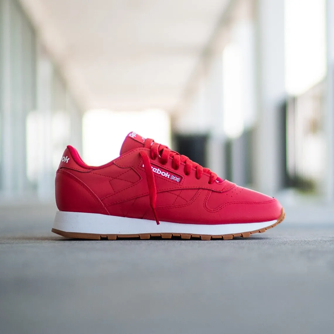 Men's Reebok Classic Leather (Vector Red/White) modernized Open