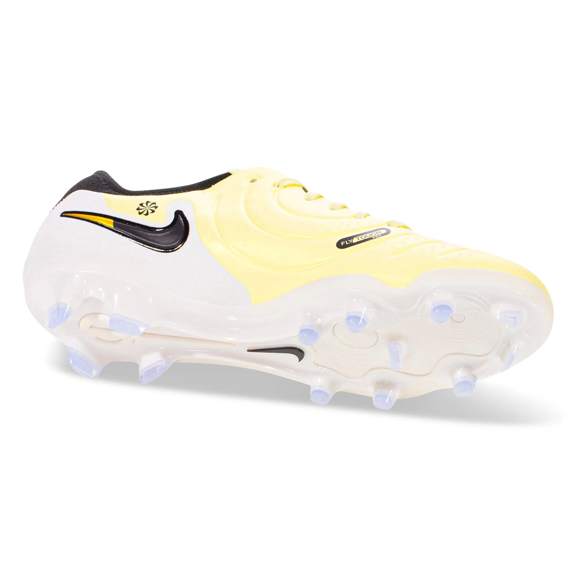 Nike Legend 10 Pro Firm Ground Soccer Cleats (Lemonade/Black) Soft coastal - area shoes