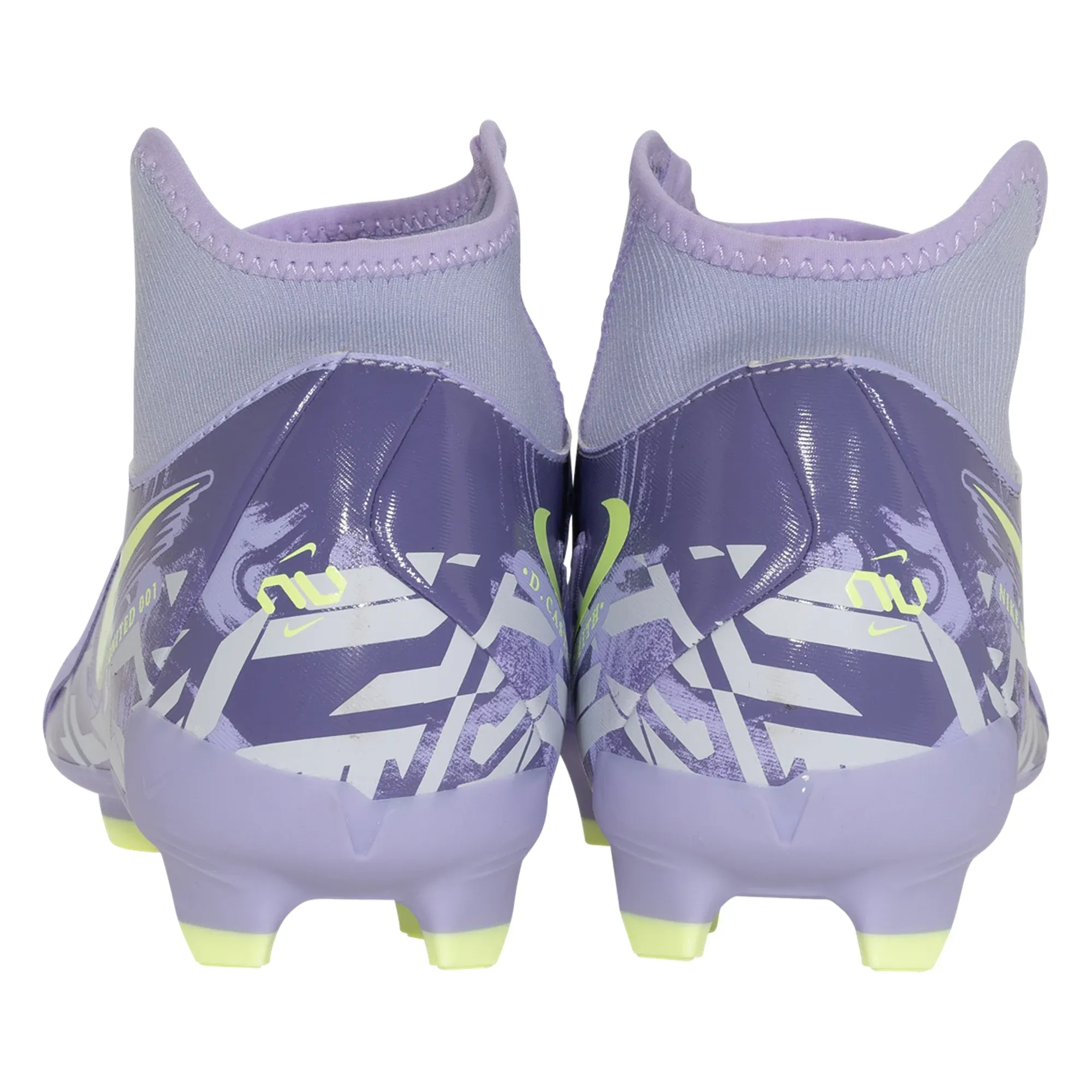 Nike United Phantom Luna II Academy FG/MG Soccer Cleats (Purple Agate/Barely Volt) Spring kids' sneakers Weather resistant