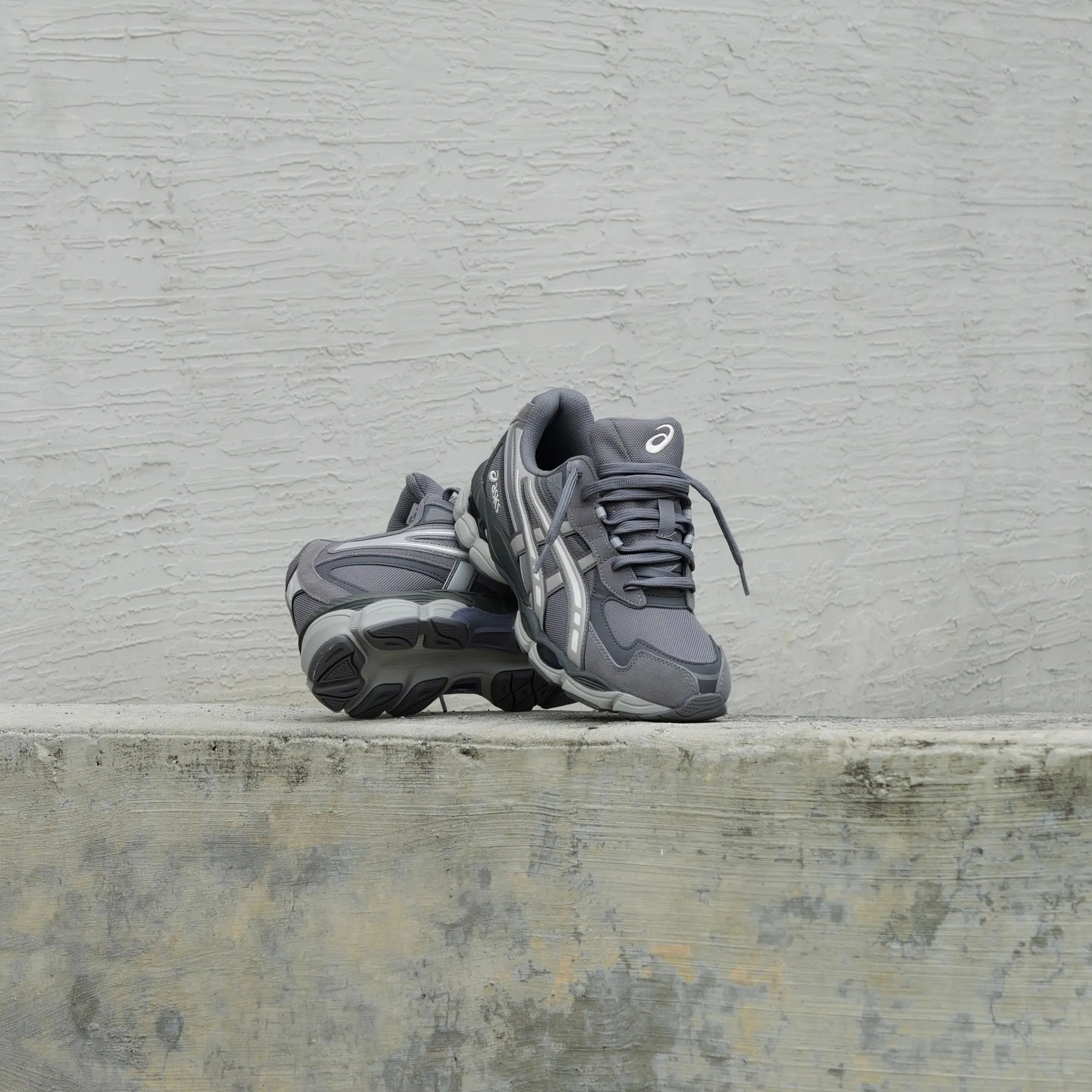 Upgraded piece Mens Asics Gel-NYC 2055 (Carbon/Cement)