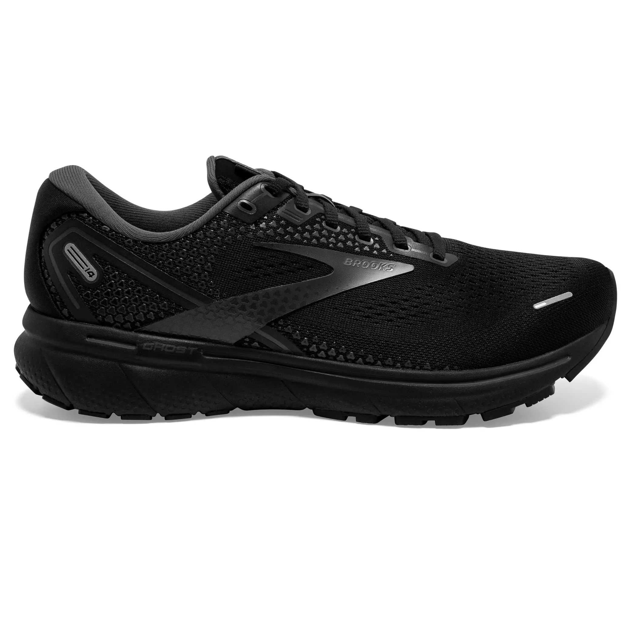 Brooks Men's 110369 020 Ghost 14 Black Ebony Cushion Neutral Running Shoes Hill Tough Fantasy Path
