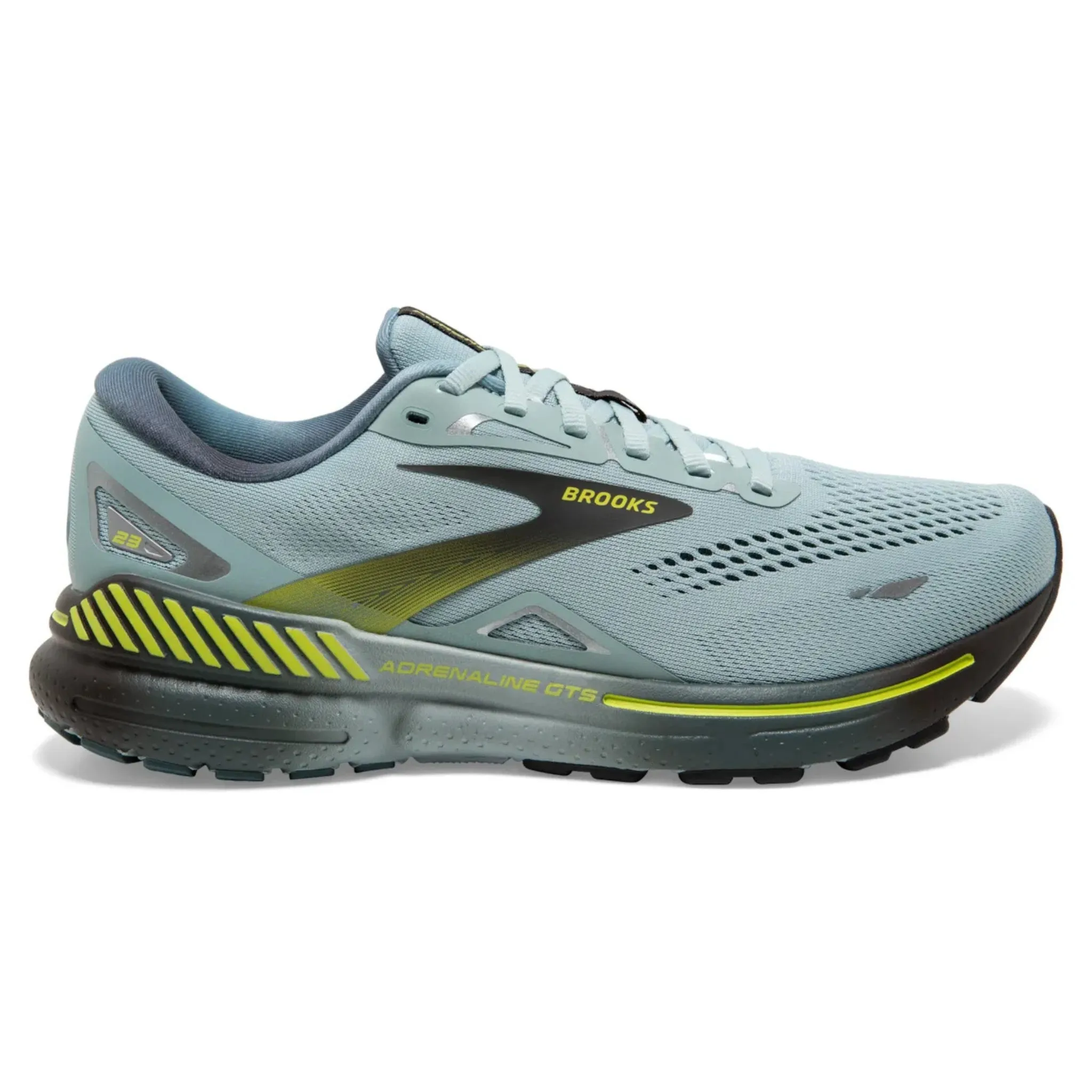 Play Mode Rock Guard Brooks Men's 110391 458 Adrenaline GTS 23  Cloud Blue Goblin Blue Lime Cushion Support Running Shoes