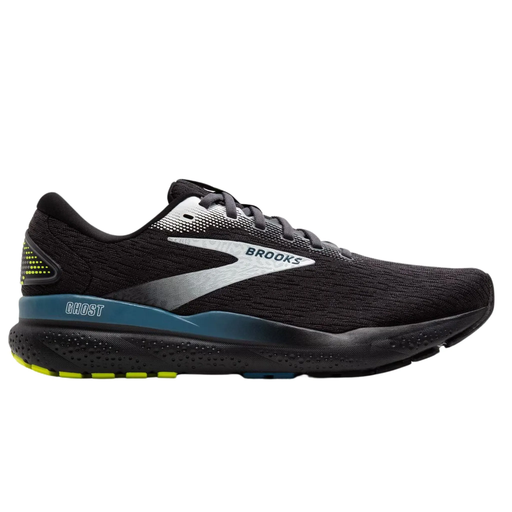 Modern Trend NonSlip Brooks Men's 110418 046 Ghost 16 Black Ebony Blue Cushion Support Running Shoes