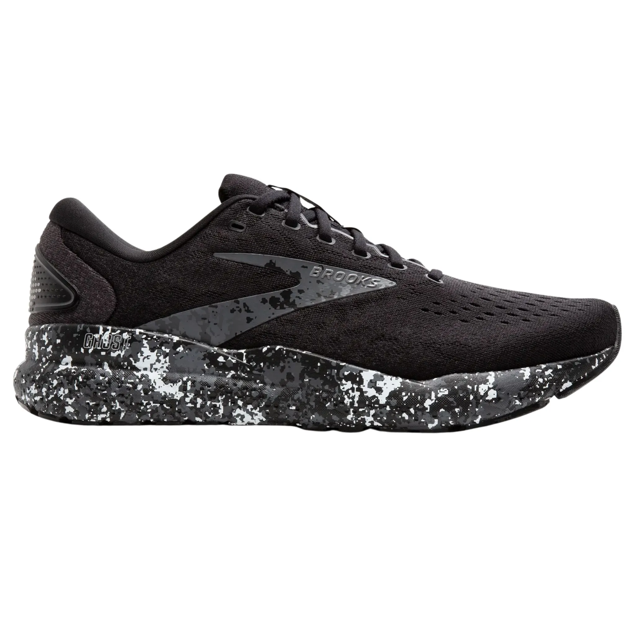 Brooks Men's 110418 062 Ghost 16 Black Iron Lava Cushion Support Running Shoes Star Mood Work