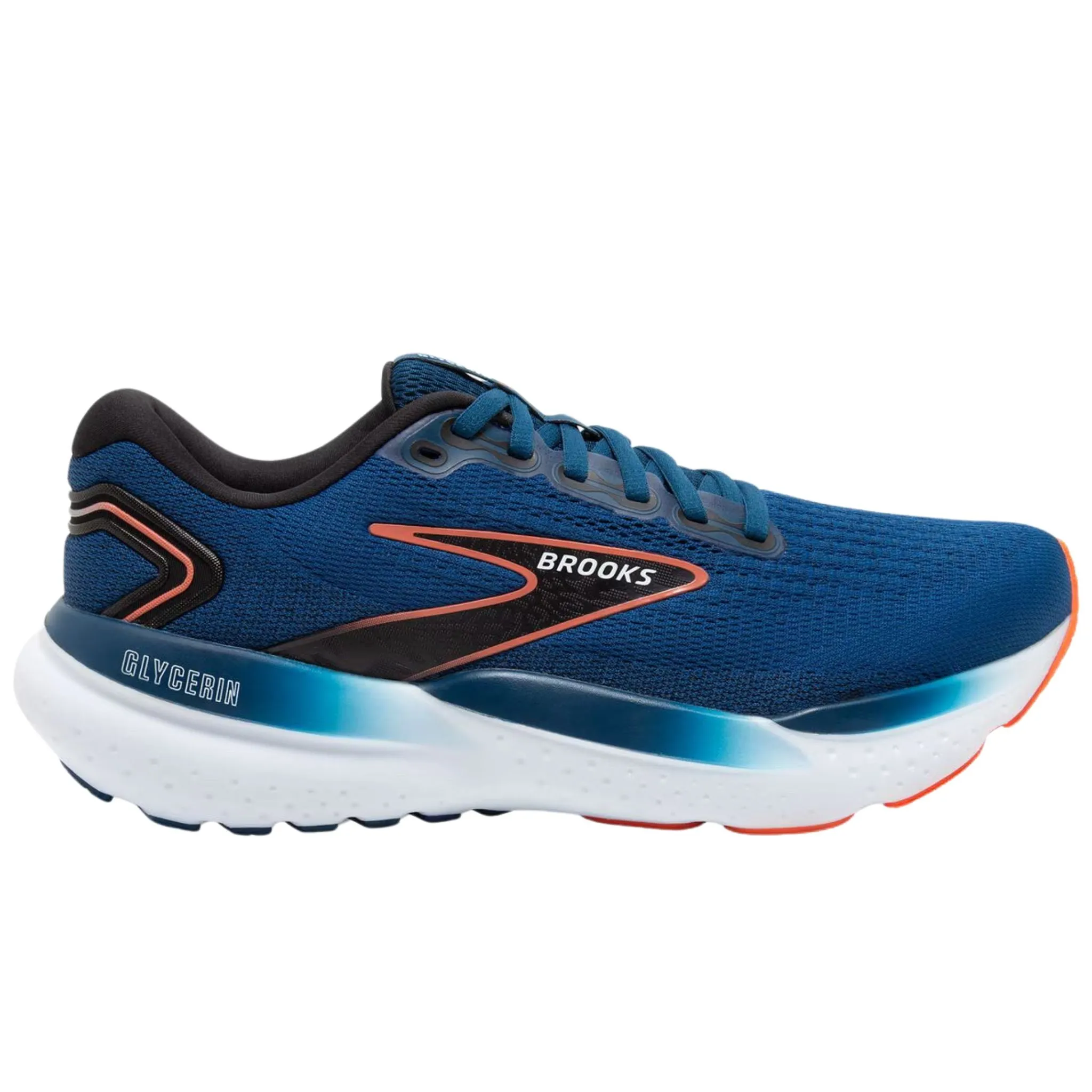 Foot Glow Show Stage Brooks Men's 110420 474 Glycerin GTS 21 Blue Opal Black Nasturtium Cushion Support Shoes