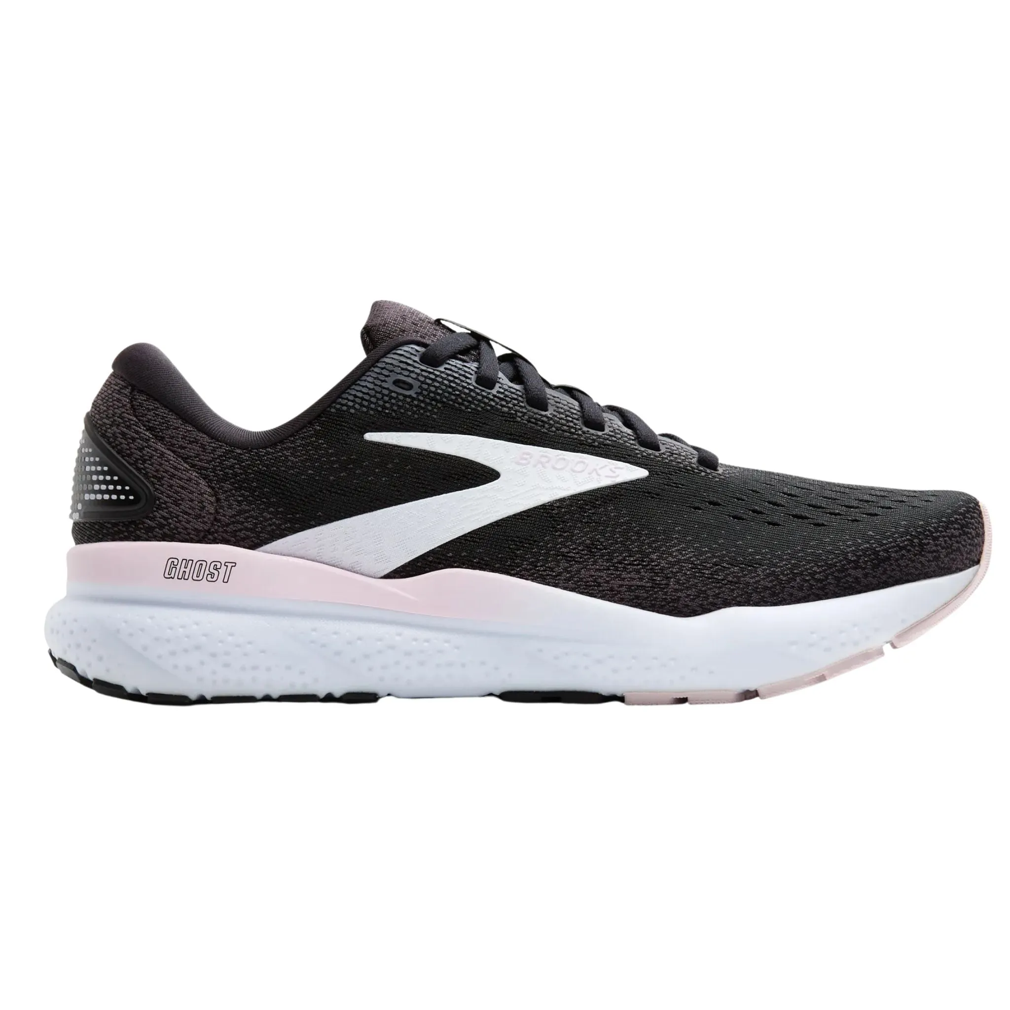 Cushioning Cloud Tech Brooks Women's 120407 077 Ghost 16 Black White Orchid Ice Cushion Support Running Shoes