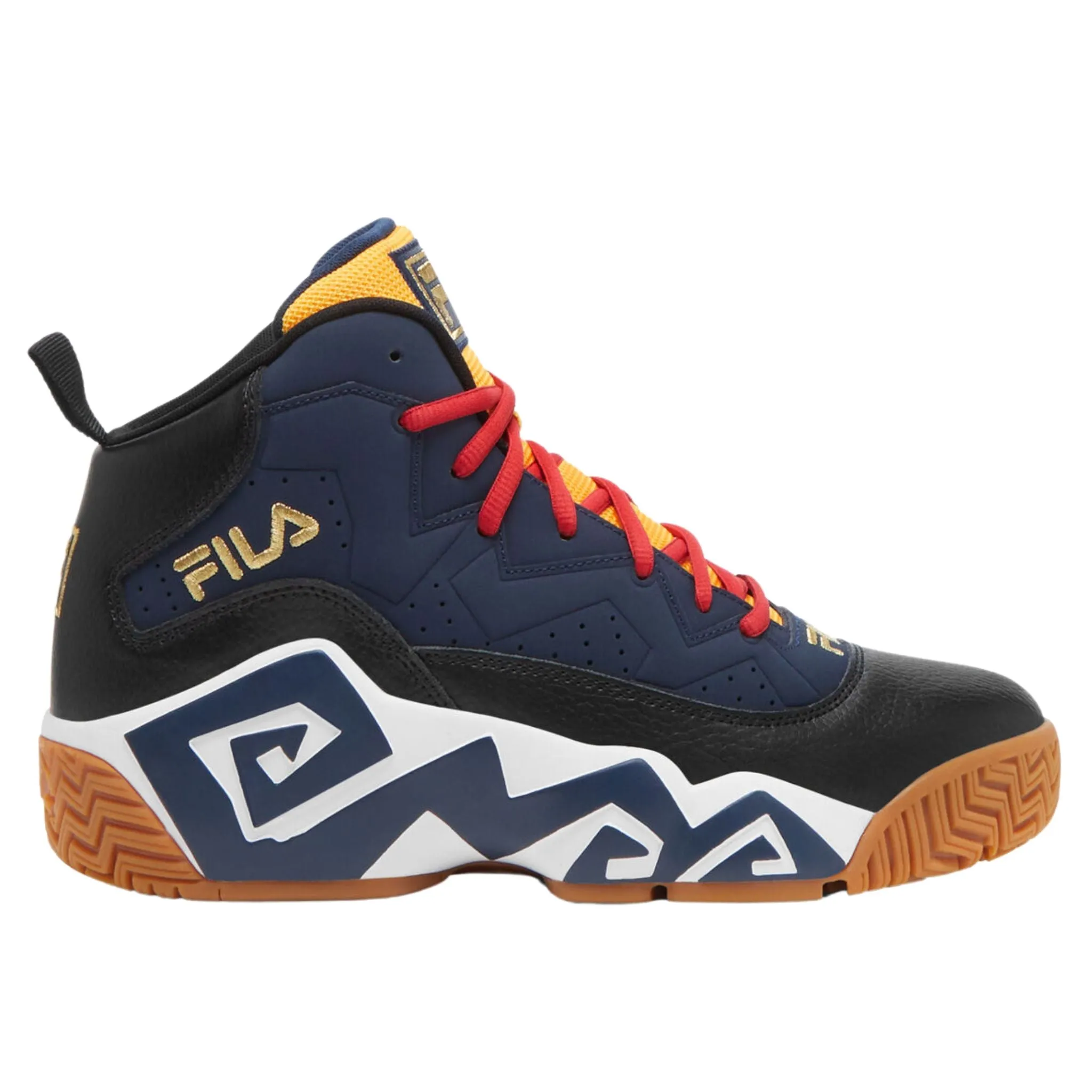 Action Ready Flexibility Fila Men's  1BM01865-410 MB Jamal Mashburn Dress Blues Black White Retro Basketball Shoes