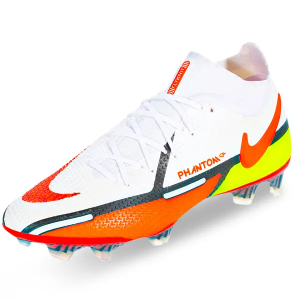 Nike Phantom GT2 Elite FG (White/Bright Crimson) training - specific shoes opera - house - hall shoes