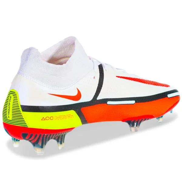 individual sports shoes Nike Phantom GT2 Elite FG (White/Bright Crimson)