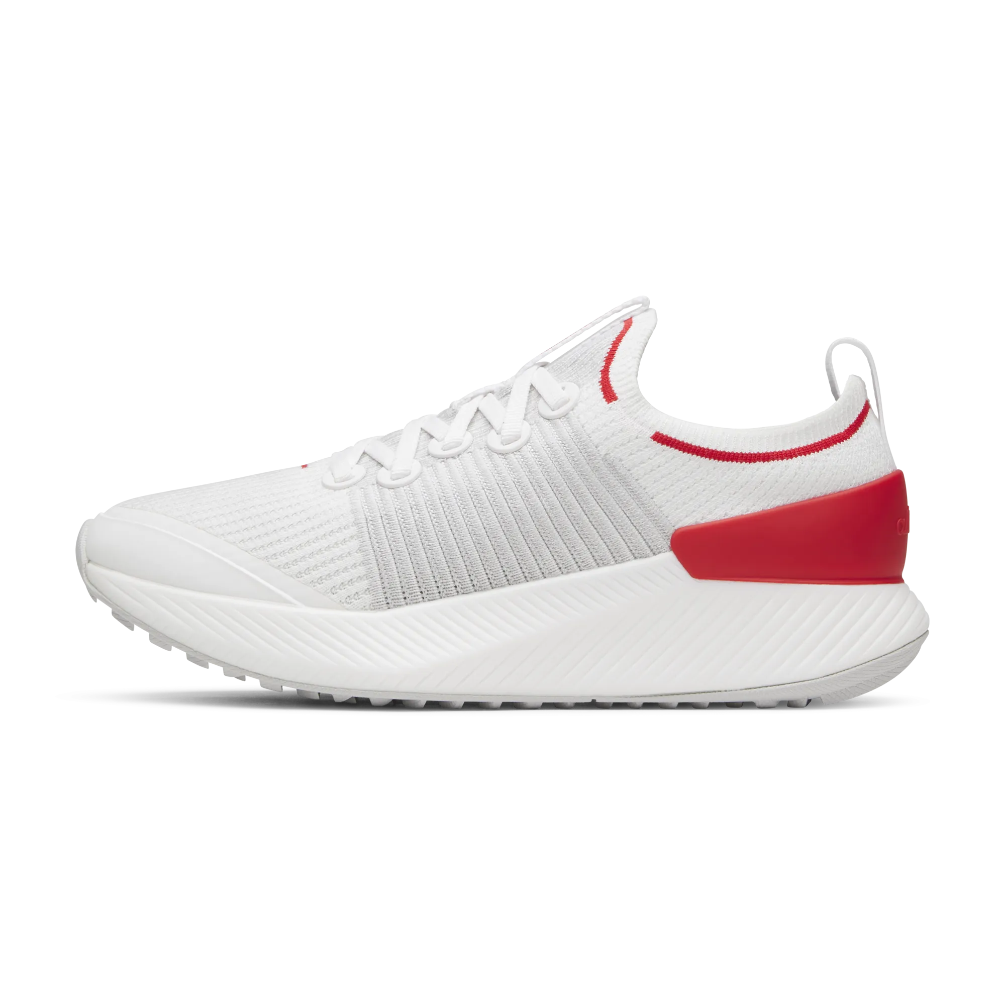 Soft White Comfortable Fit Shoes Men's Tree Glider - Blizzard/Bold Red (Blizzard Sole)