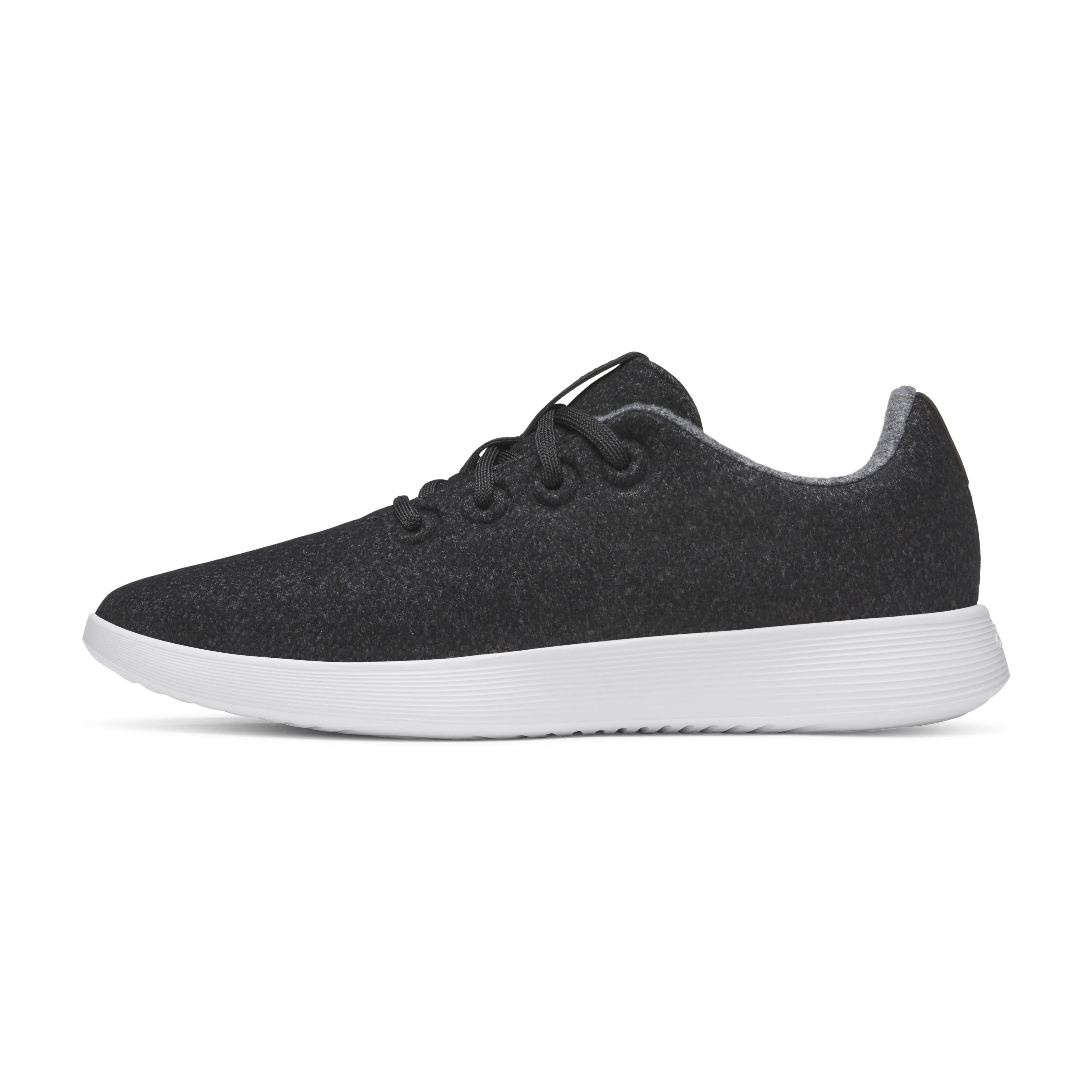 Bouncy Cushioning Women's Wool Runner NZ - Natural Black (Blizzard Sole)