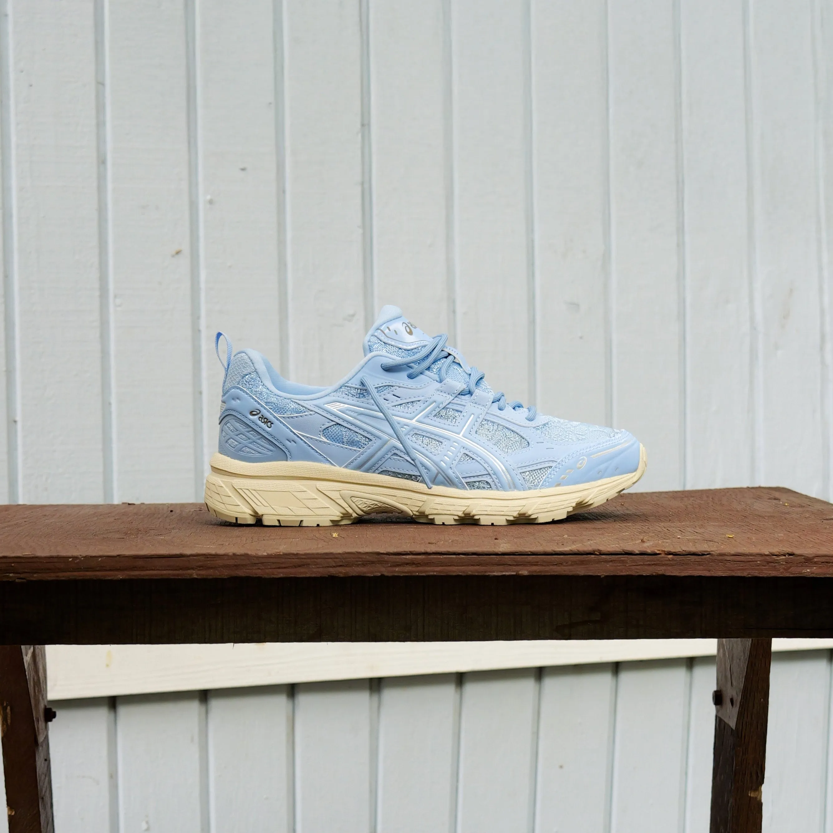 Mens Asics Gel-Nunobiki (Stone Wash/Pure Silver) Open-toe