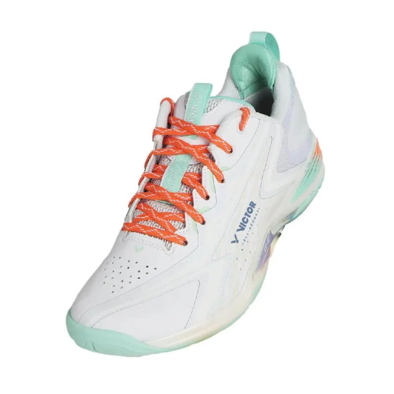 Step Edge Stop Edge (CLEARANCE) VICTOR A970 NitroLite Badminton Shoes AG-White/Brook Green UNISEX